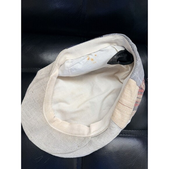 Petracci Patchwork Ivy Cap Newsboy Hat XL Made in Italy 100% Cotton Multicolor - Picture 12 of 12